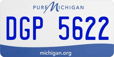 MI license plate DGP5622