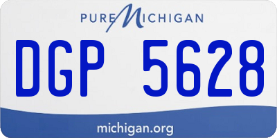 MI license plate DGP5628