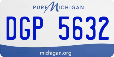 MI license plate DGP5632