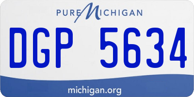 MI license plate DGP5634