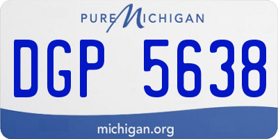 MI license plate DGP5638