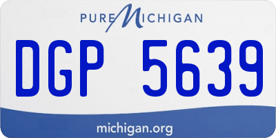MI license plate DGP5639