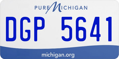 MI license plate DGP5641