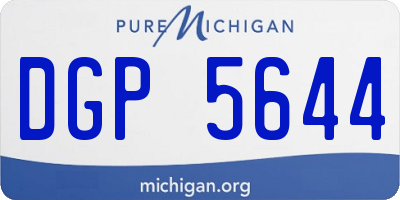 MI license plate DGP5644