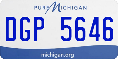 MI license plate DGP5646