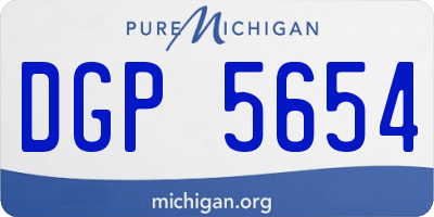 MI license plate DGP5654