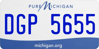 MI license plate DGP5655