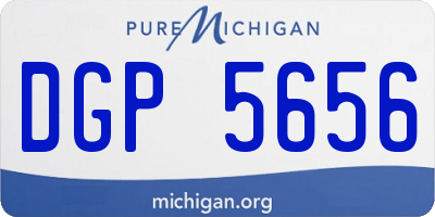 MI license plate DGP5656