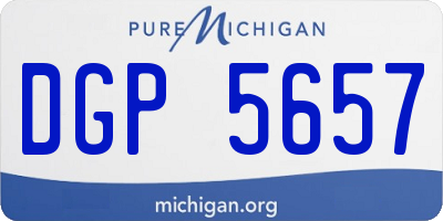 MI license plate DGP5657