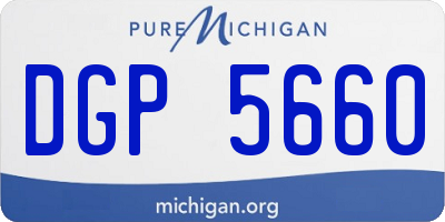 MI license plate DGP5660