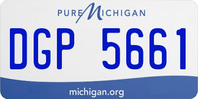 MI license plate DGP5661