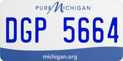 MI license plate DGP5664