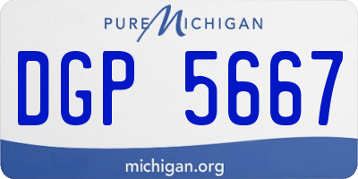 MI license plate DGP5667