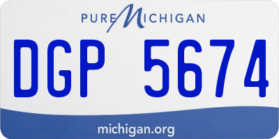 MI license plate DGP5674