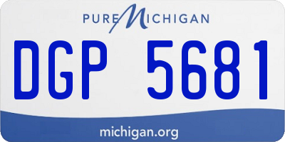 MI license plate DGP5681