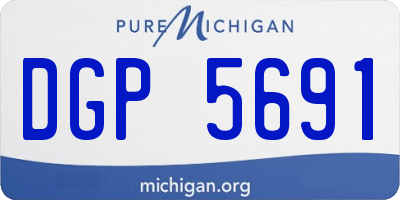 MI license plate DGP5691