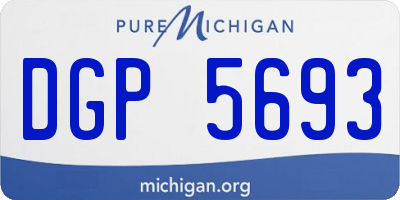 MI license plate DGP5693