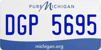 MI license plate DGP5695