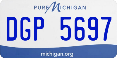 MI license plate DGP5697