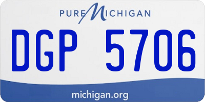 MI license plate DGP5706
