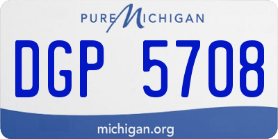 MI license plate DGP5708