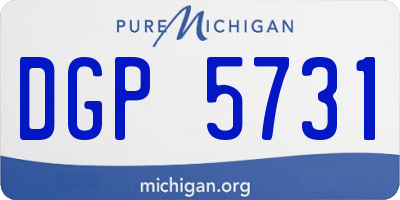 MI license plate DGP5731