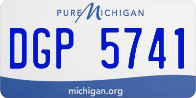 MI license plate DGP5741