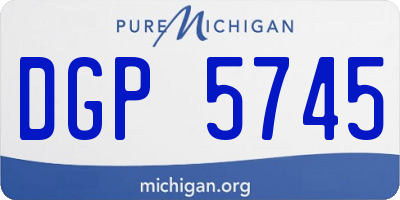 MI license plate DGP5745