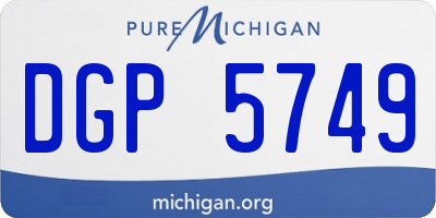 MI license plate DGP5749