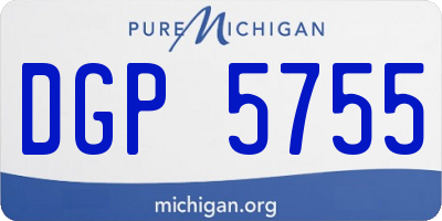 MI license plate DGP5755
