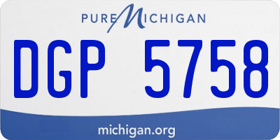 MI license plate DGP5758