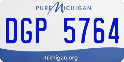MI license plate DGP5764