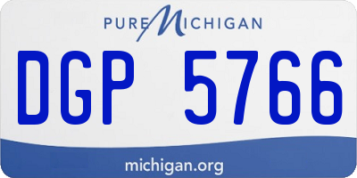 MI license plate DGP5766