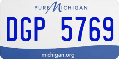 MI license plate DGP5769
