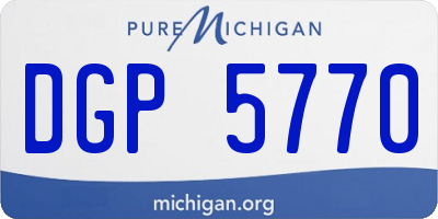 MI license plate DGP5770