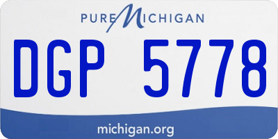 MI license plate DGP5778