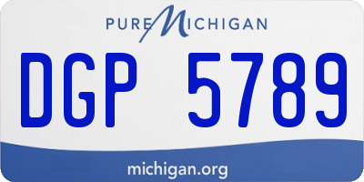 MI license plate DGP5789