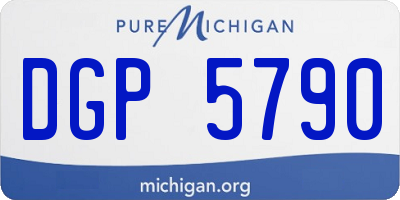 MI license plate DGP5790