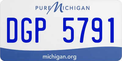 MI license plate DGP5791