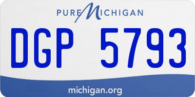 MI license plate DGP5793