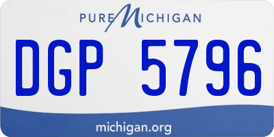 MI license plate DGP5796