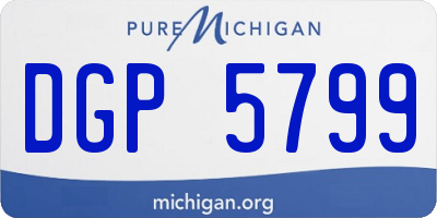 MI license plate DGP5799