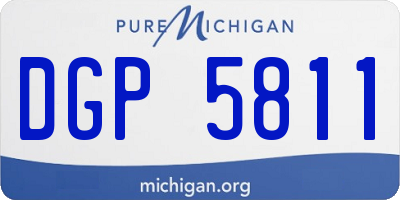 MI license plate DGP5811