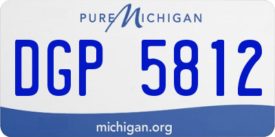 MI license plate DGP5812