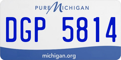 MI license plate DGP5814