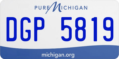 MI license plate DGP5819