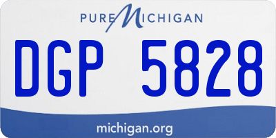 MI license plate DGP5828