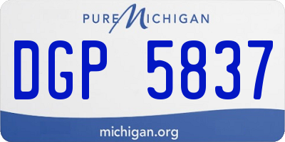 MI license plate DGP5837