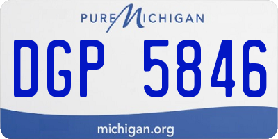 MI license plate DGP5846
