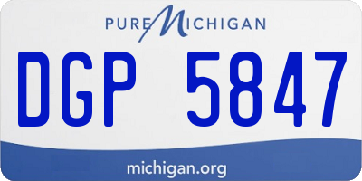 MI license plate DGP5847